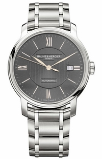 Baume & Mercier Classima Grey Dial Steel Automatic Men's Watch 10291