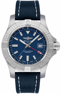 Breitling Avenger Automatic GMT 45 Blue Dial Men's Watch A32395101C1X1