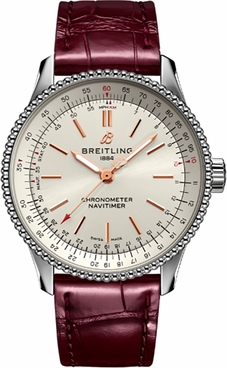 Breitling Navitimer Automatic 35 Silver Dial Women's Watch A17395F41G1P2