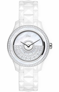 Christian Dior VIII Grand Bal White Pearl & Diamond Women's Luxury Watch CD124BE4C001