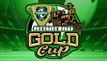 Roseville Soccer Club Junction City Gold Cup 2025 Event Logo