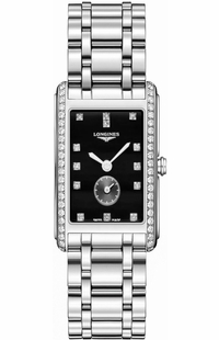 Longines DolceVita Black Dial Men's Diamond Watch L5.755.0.57.6