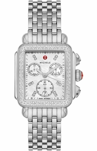 Michele Deco Stainless Steel Diamond Women's Watch MWW06A000775