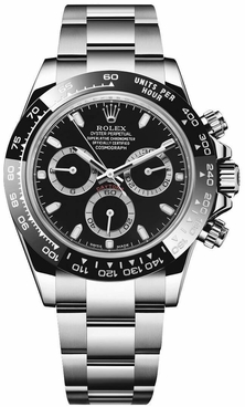 Rolex Cosmograph Daytona Oystersteel Black Dial Men's Watch 116500LN-0002