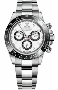 Rolex Cosmograph Daytona White Dial Men's Panda Watch 116500LN-0001