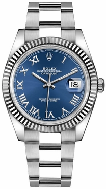 Rolex Datejust 41 Fluted Bezel Oystersteel Men's Watch 126334-0025