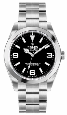 Rolex Explorer 36mm Black Dial Oystersteel Unisex Watch 124270-0001