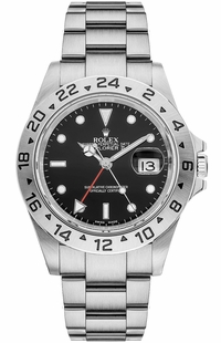 Rolex Explorer II Black Dial 40mm Oystersteel Men's Watch 16570