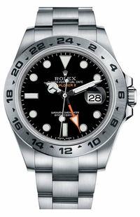 Rolex Explorer II Black Dial Stainless Steel Men's Watch 216570-0002