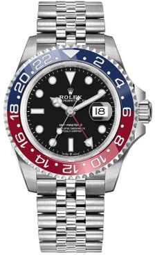 Rolex GMT-Master II Pepsi Oystersteel Jubilee Men's Watch 126710BLRO-0001