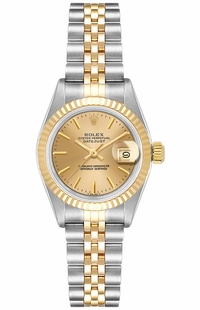 Rolex Lady-Datejust 26 Champagne Dial Women's Watch 69173