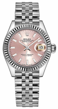 Rolex Lady-Datejust 28 Pink Dial Women's Watch 279174-0001