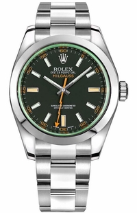 Rolex Milgauss Stainless Steel Oyster Bracelet Men's Watch 116400GV-0001