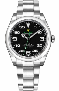 Rolex Oyster Perpetual Air-King Black Dial Men's Watch 116900-0001