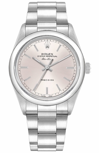 Rolex Oyster Perpetual Air King Silver Dial 34mm Watch 14000