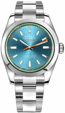 Rolex Milgauss Z-Blue Dial Luxury Men's Watch 116400GV-0002