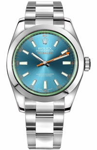 Rolex Oyster Perpetual Milgauss Z-Blue Steel Men's Watch 116400GV-0002