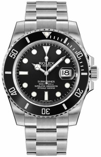 Rolex Submariner Date Black Dial Oystersteel Men's Watch 116610LN-0001