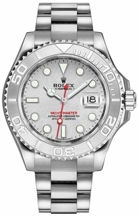 Rolex Yacht-Master 40 Platinum Bezel Oystersteel Men's Watch 116622-0002