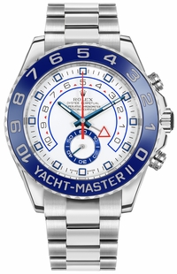 Rolex Yacht-Master II White Dial Men's Luxury Watch 116680-0001