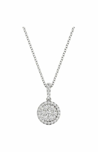 White Gold .47 Carat Diamond Pendant Necklace Ref. P21950W