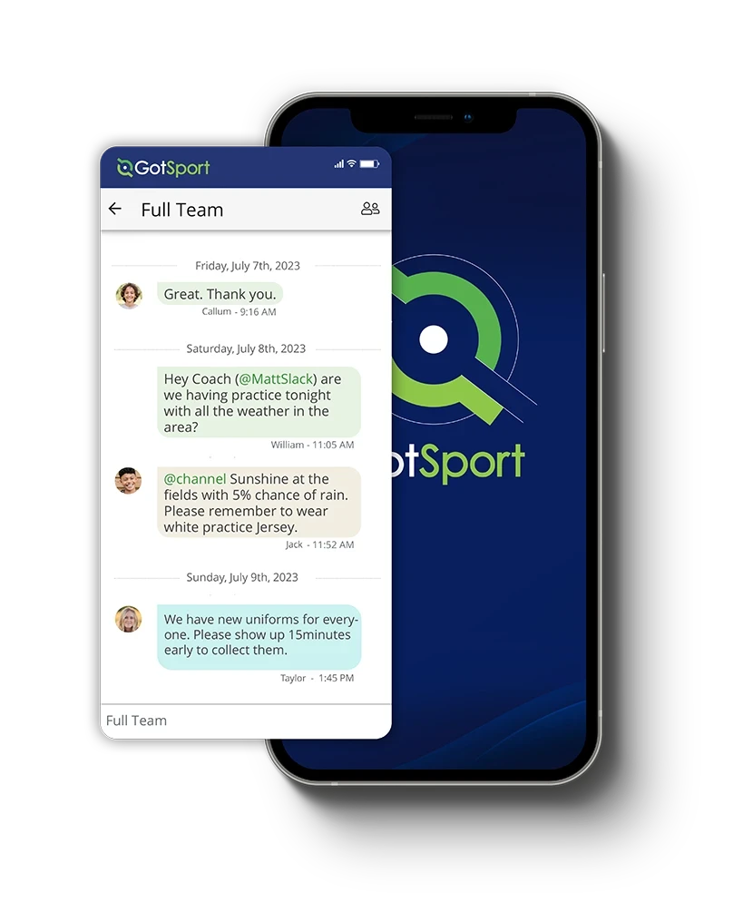 Team app chat feature