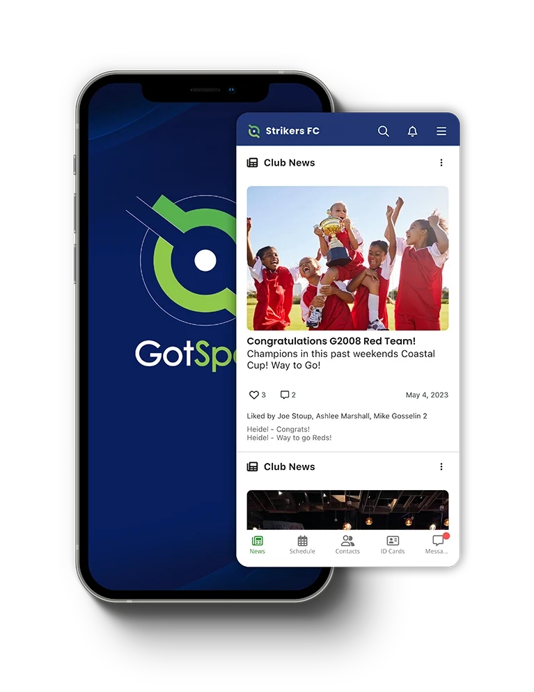 Team app news feed