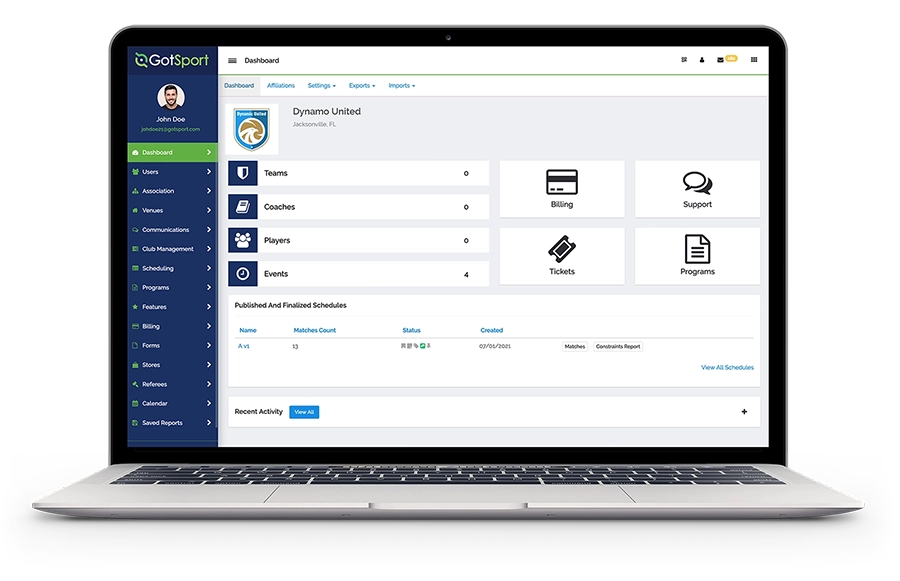 GotSport Sports Management Platform - the ultimate sports management platform.