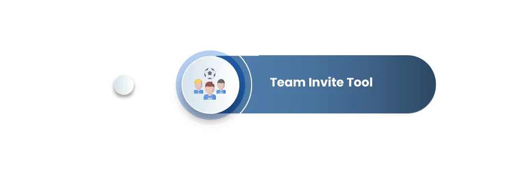 One of the Club Management Software features: Team Invite Tool
