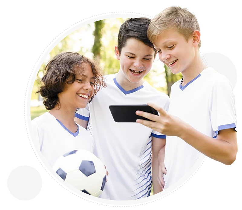 Team using the team management app