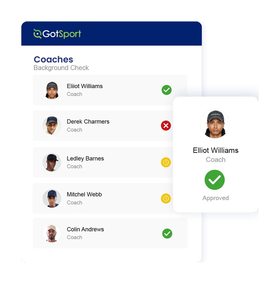 Verify coaches